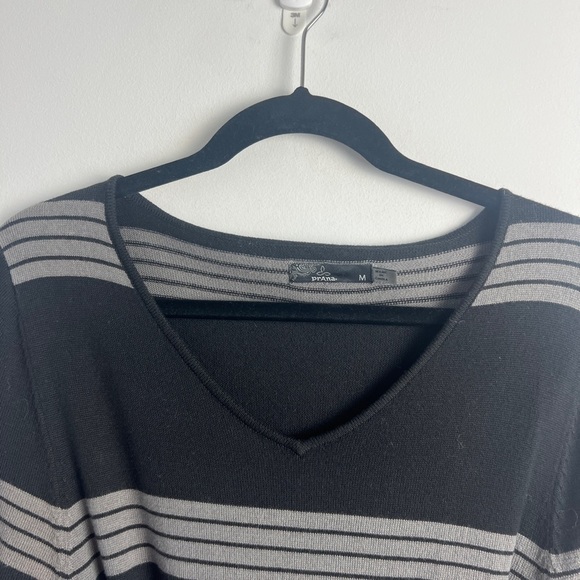 Prana Women's Medium Sydney Long Sleeve 3/4 Sleeve Tie Back Knit Dress Soft - Picture 5 of 11